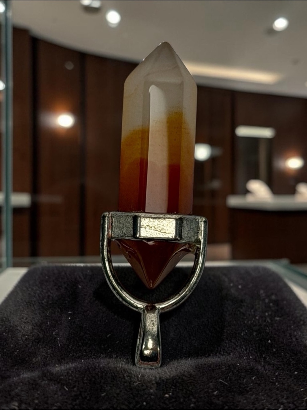 Carnelian Double Terminated Point Pendant Pendant
